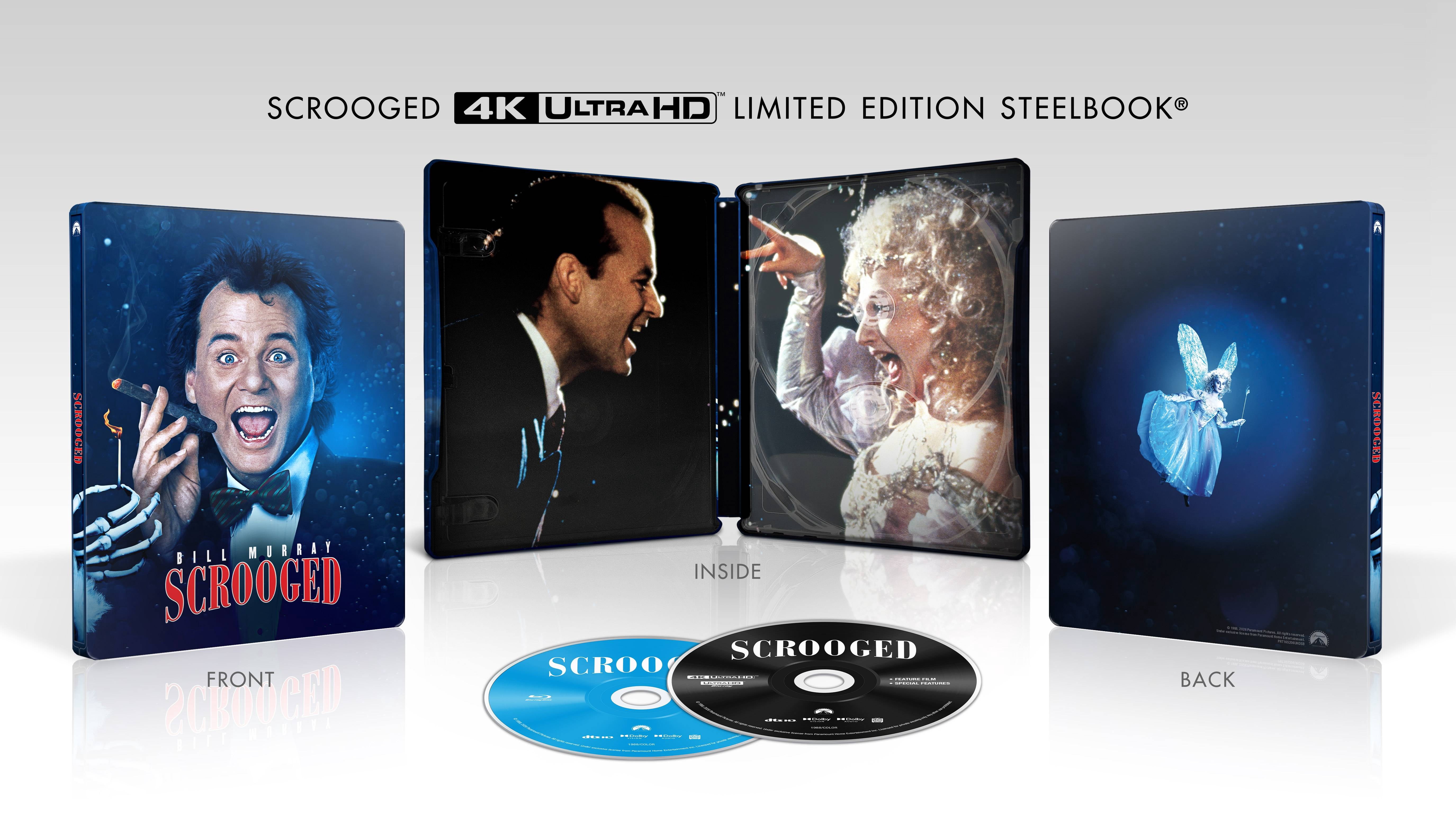 Scrooged (Steelbook) (4K Ultra HD + Blu-ray + Digital Copy) Paramount, Comedy
