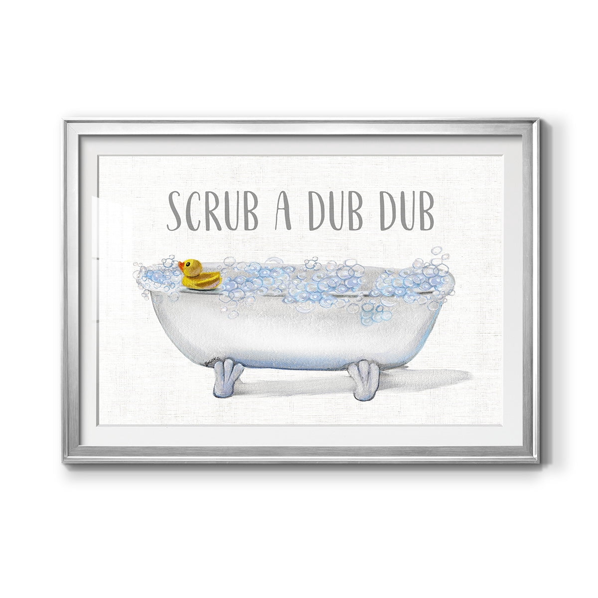 Scrub A Dub Premium Framed Print - Ready to Hang