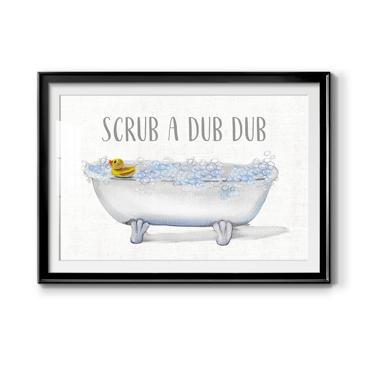 Scrub A Dub Premium Framed Print - Ready to Hang