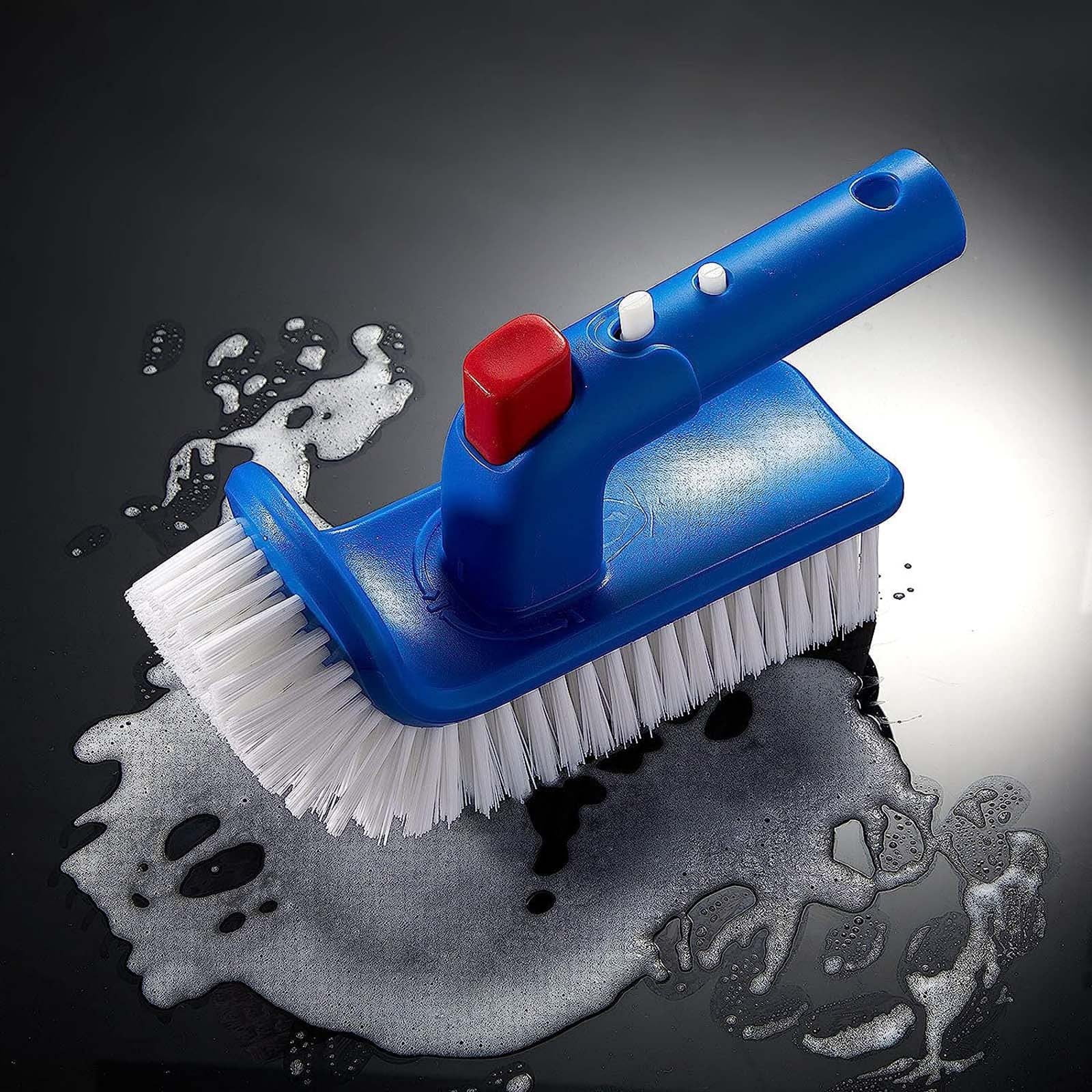 Scrub Bathroom Pool Cleaning Brush Pool Step Brush 180 Rotating Handle
