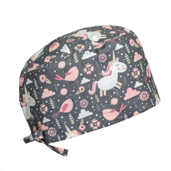 Scrub Cap Hat Medical Uniform Surgical Funny Print Nurse Doctor by KATE BIANCO