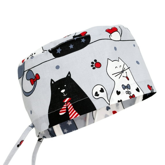 Scrub Cap Hat Medical Uniform Surgical Funny Print Nurse Doctor by KATE BIANCO