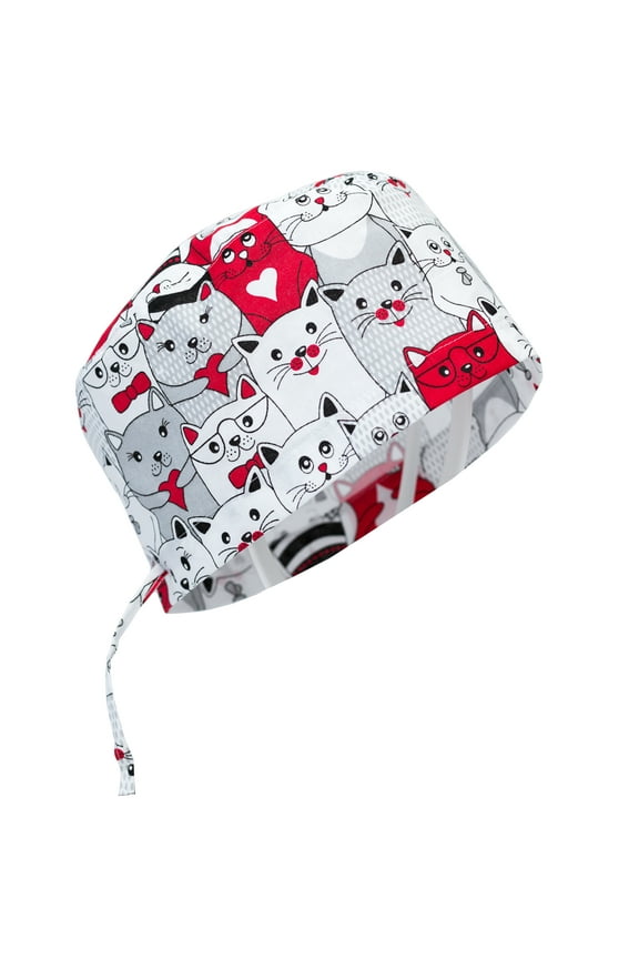 Scrub Cap Hat Medical Uniform Surgical Funny Print Nurse Doctor by KATE BIANCO