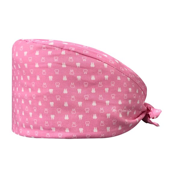 Scrub Cap for Men and Women Adjustable Elastic Tie-Back No- Adjustable Scrub Hat for Doctors, Beauty Workers and Professionals, Comfortable Everyday Headwear