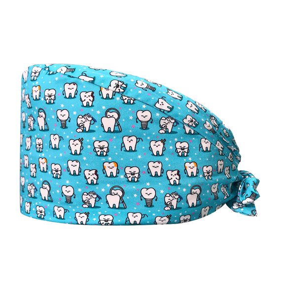 Scrub Cap for Men and Women Adjustable Elastic Tie-Back No- Adjustable Scrub Hat for Doctors, Beauty Workers and Professionals, Comfortable Everyday Headwear