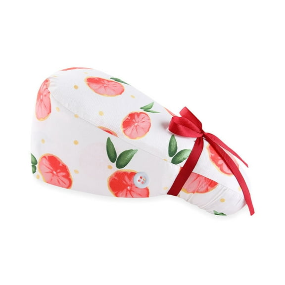 Scrub Cap with Scrunchies, Rainbow Working Hat Hair Cover, Elastic Bandage Tie Back Hats for Women