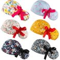 thumbnail image 1 of Scrub Caps Women Bouffant Scrub Hats Caps Nurses, Adjustable Working Cap Ponytail Pouch Tie Back Hats, 1 of 6