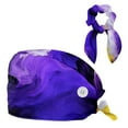 Scrub Caps Women,Gift Hair Tie，Stormy clouds colorful maelstrom，Dental