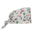 thumbnail image 1 of Scrub Caps Women Men - Ragonfly And Ladybug Soft Comfy Waterproof Adjustable Working Cap Scrub Hats Surgical Caps for Women Men With Sweatband, Nurse Caps for Women Men, 1 of 6