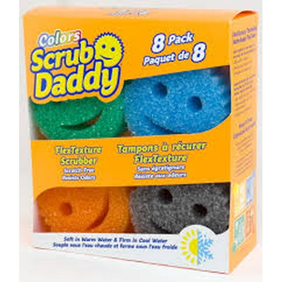 Scrub Daddy 8 Sponge Set, Colors