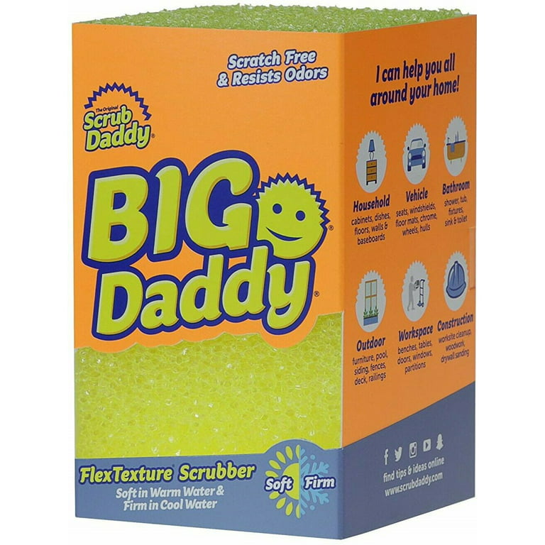 Pair Of New Scrub Daddy Big Daddy Flex Texture Scrubber Sponge