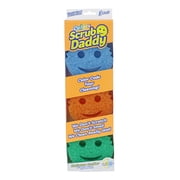 Scrub Daddy Color Sponges - Scratch-Free, Multipurpose Cleaning Sponges for the Kitchen and Bathroom, BPA-Free Polymer Foam, 3 Pack