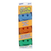 Scrub Daddy Color Sponges - Scratch-Free, Multipurpose Cleaning Sponges for the Kitchen and Bathroom, BPA-Free Polymer Foam, 3 Pack