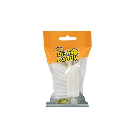 Scrub Daddy Dish Brush Head Replacement - Stiff Nylon Bristles - White