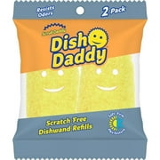 Scrub Daddy Dish Daddy Non-Scratch Dishwand Scrubber Refill For Multi-Purpose 2 pk
