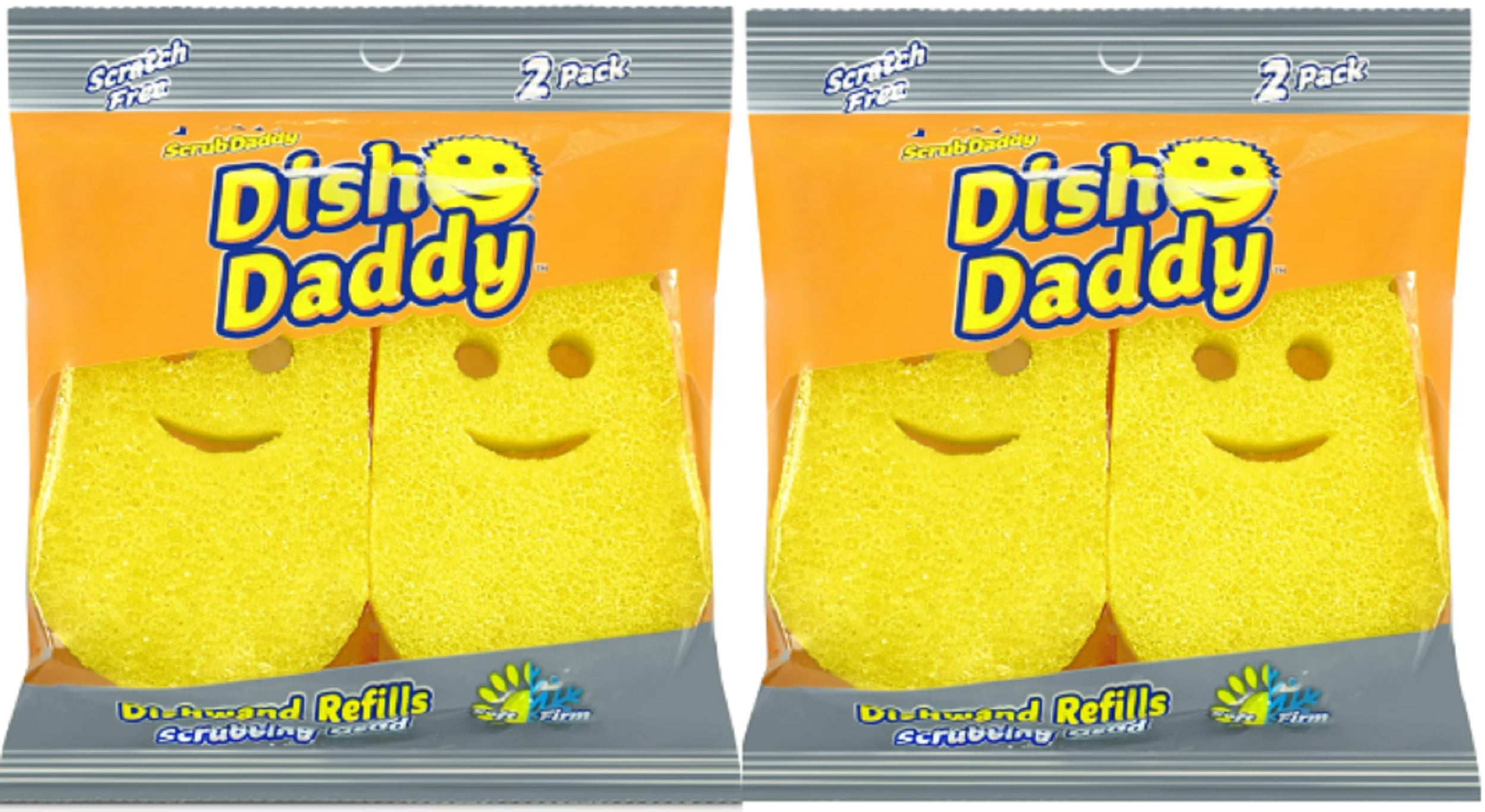 Smilyeez Heavy Duty Refill for Scrub Daddy Dish Daddy – (10 Pack) Dish Daddy Refills – Dish Daddy Sponge Replacement Head – Ideal for Dishwashing