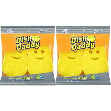 Scrub Daddy Dish Daddy Refill 2pk Sponge - 2 Ct, Flextexture Foam