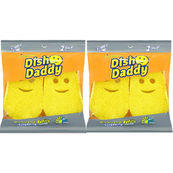 Scrub Daddy Dish Daddy Refill 2pk Sponge - 2 Ct, Flextexture Foam