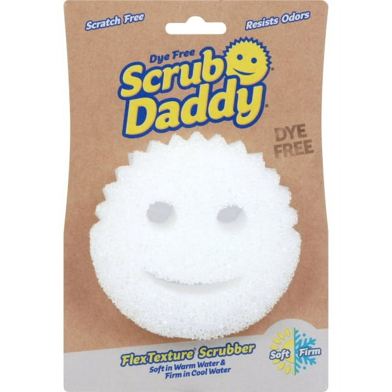 Scrub Daddy PowerPaste Cleaning Kit Natural Cleanser + Dye Free Scrub Mommy 1 ct (Pack of 3), White