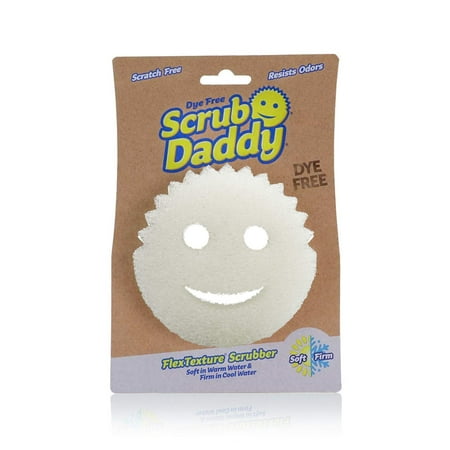 Scrub Daddy Dye Free Cleaning Scrubber for Kitchen and Bathroom