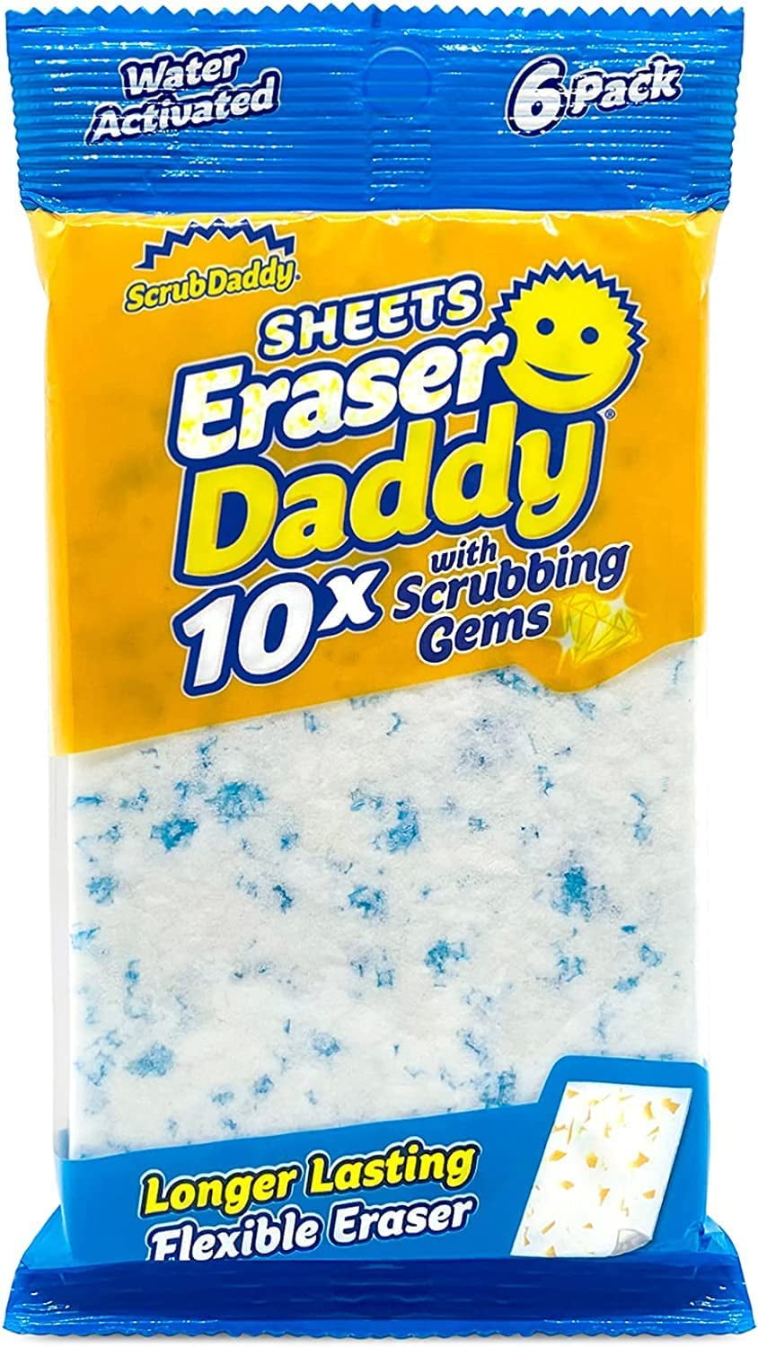 Scrub Daddy Eraser Daddy Sheets 10x More Durable Than Traditional