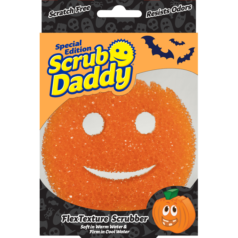 Scrub Daddy Halloween Sponge Shapes Orange Pumpkin 1ct Box
