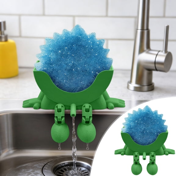 Scrub Daddy Holder For Sink, Cute Sponge Holder, Scrub Daddy Sink Holder, Smiling Hanging Drainage Sponge Rack for Kitchen