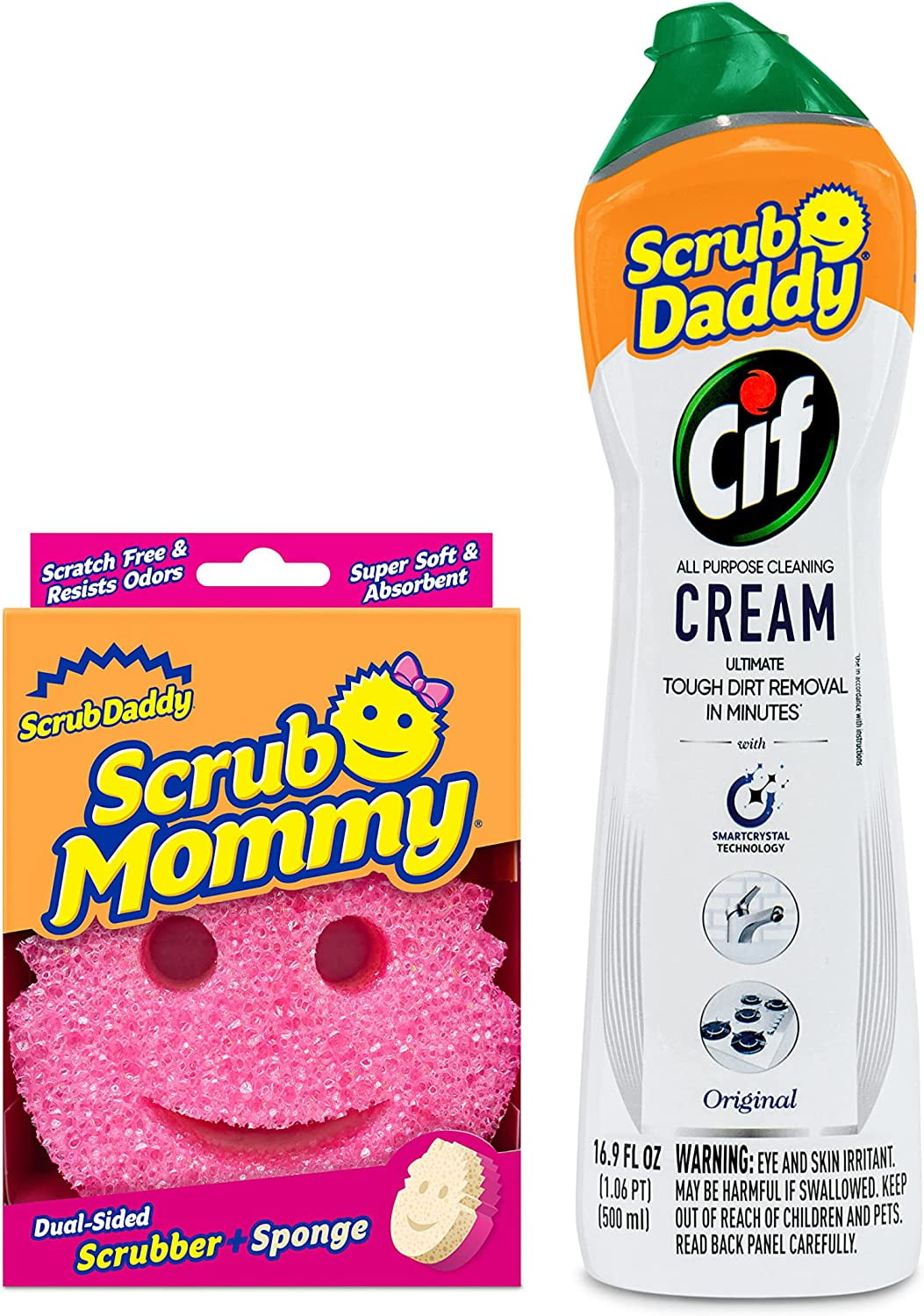 https://i5.walmartimages.com/seo/Scrub-Daddy-Mommy-Cif-All-Purpose-Cleaning-Cream-Original-Multi-Surface-Household-Cream-Scratch-Free-Multipurpose-Dish-Sponge_ee8f5c41-43d8-4627-bbdb-9494aaed0042.3ecf8bf2298c5b1425403097fb2c708b.jpeg