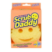 Scrub Daddy Original Sponge - Scratch-Free Multipurpose Cleaning Sponge for the Kitchen, Bathroom, and More - Made with BPA-Free Polymer Foam, Yellow, 1 Count