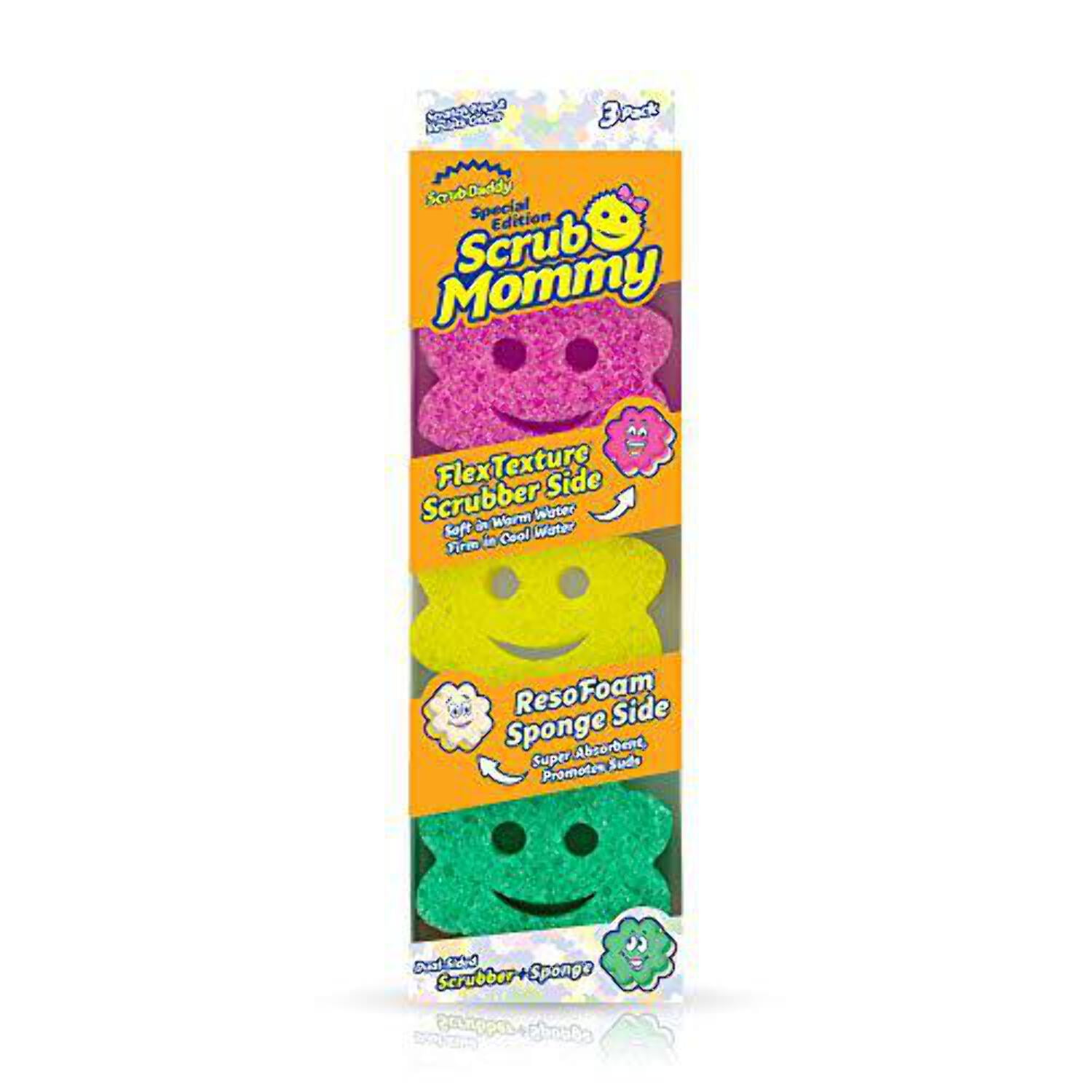 https://i5.walmartimages.com/seo/Scrub-Daddy-Power-Flower-Dual-Sided-Scrubber-and-Sponge-Scratch-Free-and-Resists-Odors-3-Count-1-Each_4a8f177b-6ad2-4c22-ac4a-eeb70b51857e.1ad432d160d502dc0b74fc9e47d6d3e2.jpeg