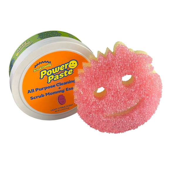 Scrub Daddy PowerPaste All-Purpose Cleaning Paste with Essentials Scrub Mommy Multipurpose Cleaning Sponge