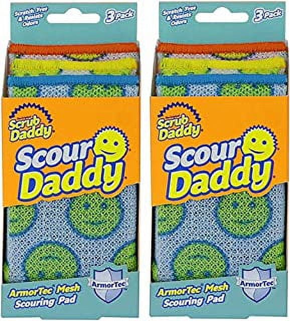  Scrub Daddy Steel Scour Pads - Scour Daddy Steel - Stainless  Steel Scouring Pads for Dishes, Pots, Pans and Grill, Scrubbers for Kitchen  and Bathroom, Soft in Warm Water, Firm in