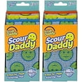 thumbnail image 1 of Scrub Daddy Scour Pads - Scour Daddy - Multi-Surface Scouring Pad, FlexTexture Sponge, Soft in Warm Water, Firm in Cold, Scratch Free, Odor Resistant, Easy to Clean 3ct (Pack of 2), 1 of 9