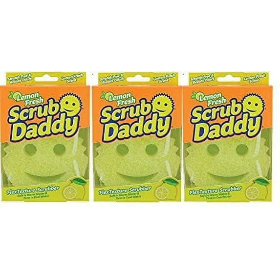 Scrub Daddy - Scratch Free Sponge with Fresh Lemon Scent 3 Pack