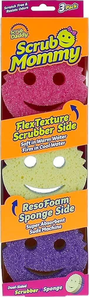 $3/mo - Finance Scrub Daddy Dual Sided Sponge and Scrubber - Scrub Mommy -  Scratch Free Sponge for Dishes and Home, Soft in Warm Water, Firm in Cold,  Odor Resistant, Deep Cleaning