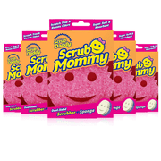 Scrub Daddy Scrub Mommy - Scratch-Free Multipurpose Dish Sponge - BPA Free & Made with Polymer Foam - Stain & Odor Resistant Kitchen Sponge 5 Count