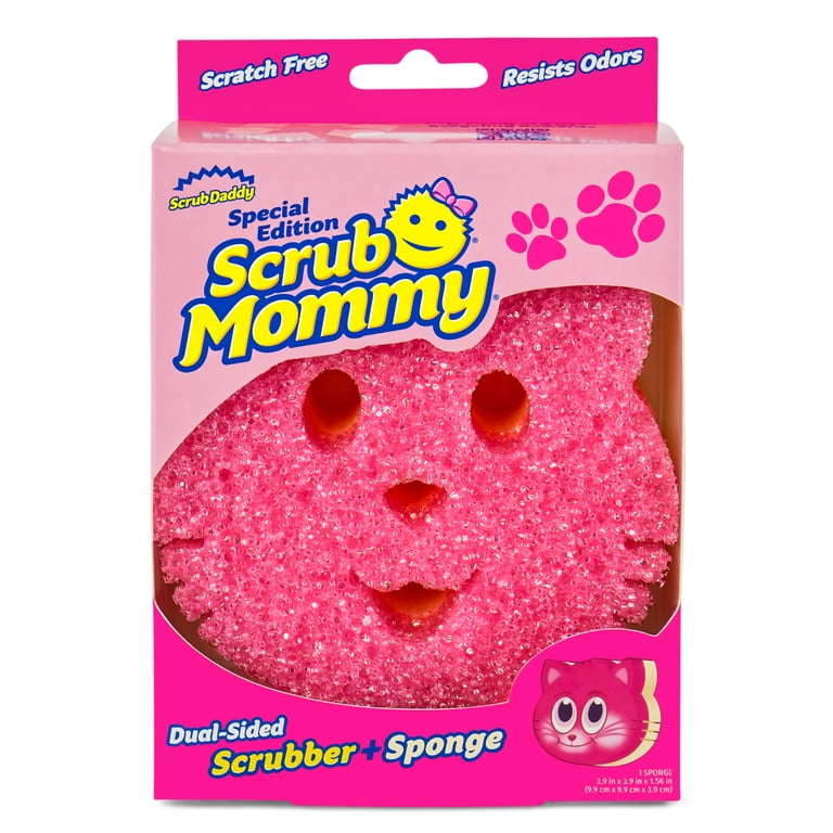 Scrub Mommy Cat Dual-Sided Scrubber Sponge