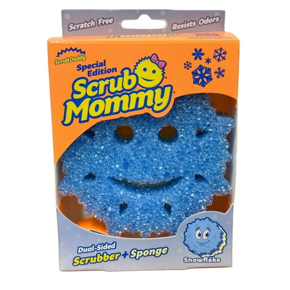 Scrub Daddy Scrub Mommy Winter Snowflake Non-Scratch Cleaning Sponge
