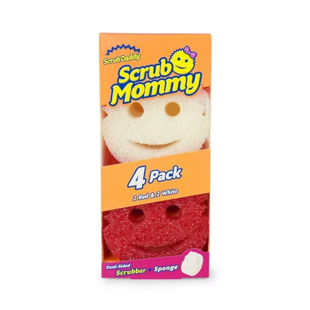 Scrub Daddy Scrubber Sponge Dual Sided 4ct (Scrub Mommy)