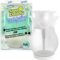 thumbnail image 1 of Scrub Daddy Soap Dispenser - Soap Daddy, Dual Action Bottle for Kitchen & Bathroom Sink or Shower, Refillable with Dish Washing up Liquid or Hand Wash, as Used by Mrs Hinch, Clear Plastic Flower Top, 1 of 7