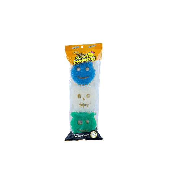 Scrub Daddy Scrub Mommy Special Edition Halloween - Scratch-Free Multipurpose Dish Sponge - BPA Free & Made with Polymer Foam - Stain & Odor Resistant Kitchen Sponge (3ct)