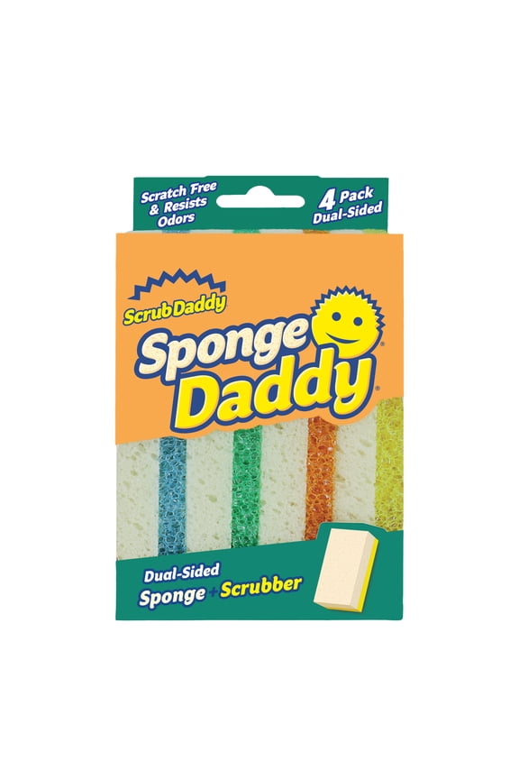 Sponge Daddy Non-Scratch Sponges, 4 Count