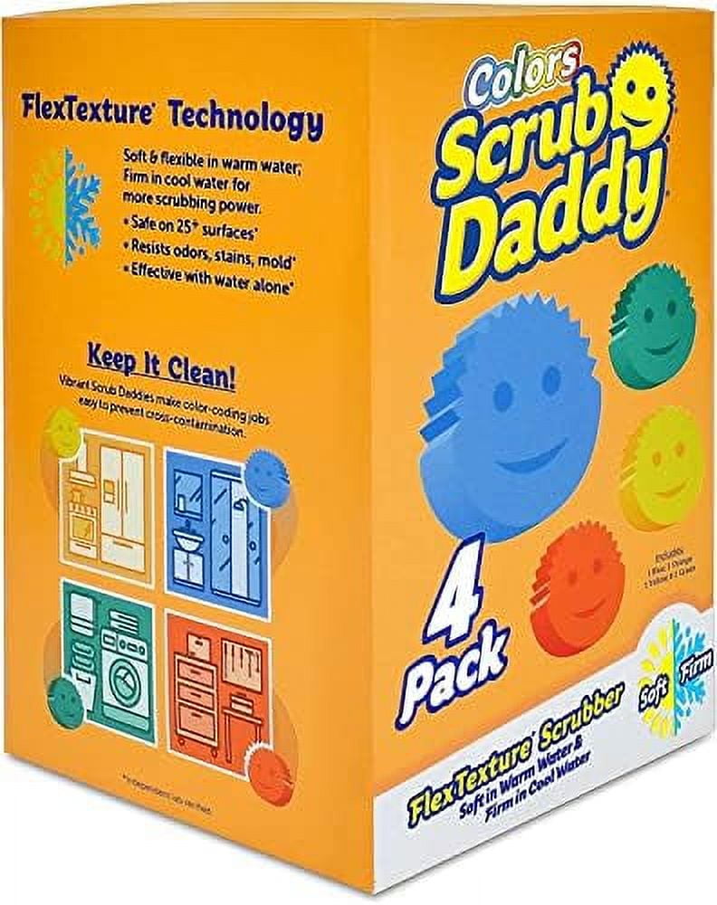 Scrub Daddy Colors 6ct + Daddy Caddy - Scratch-Free Multipurpose Dish  Sponge + Sponge Holder - BPA Free & Made with Polymer Foam - Stain & Odor