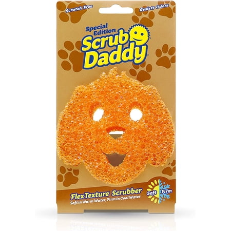 Scrub Daddy Special Edition Pets Dog - Scratch-Free Multipurpose Dish Sponge - BPA Free & Made with Polymer Foam - Stain & Odor Resistant Kitchen Sponge (1ct)