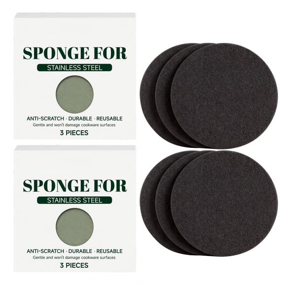Scrub Daddy Stainless Steel Cleaning Sponge – Non-Scratch Heavy-Duty Degreaser for Kitchen Sinks, Stovetops & Appliances