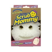 Scrub Daddy’s Dye Free Scrub Mommy - Non-Scratch Dish Scrubber Cleaning Sponge Multi-Surface Safe – Dye Free Dual-Sided Dish Sponge for Scrubbing and Wiping, 1 Count