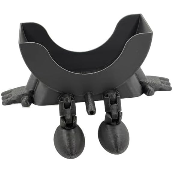 Scrub Holder for Sink, 3D Printed Sponge Holder for Scrub Mom, Red Caddy with Arms & Legs, Drainage Hole for Kitchen Sink