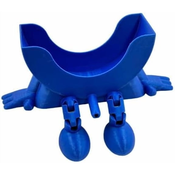 Scrub Holder for Sink, 3D Printed Sponge Holder for Scrub Mom, Red Caddy with Arms & Legs, Drainage Hole for Kitchen Sink