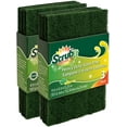 thumbnail image 1 of Scrub-It Scouring Pads - Heavy Duty Household Cleaning Scrubber with Non-Scratch Anti-Grease Technology - Reusable Ã¢Â€Â“ Green - 3 Pack (X2) Total 6 Pads, 1 of 6
