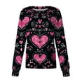 thumbnail image 1 of Scrub Jacket for Women Valentine's Day Long Sleeve Snap Front Valentine Love Heart Printed Jacket Working Uniforms with Pockets 2026, 1 of 4